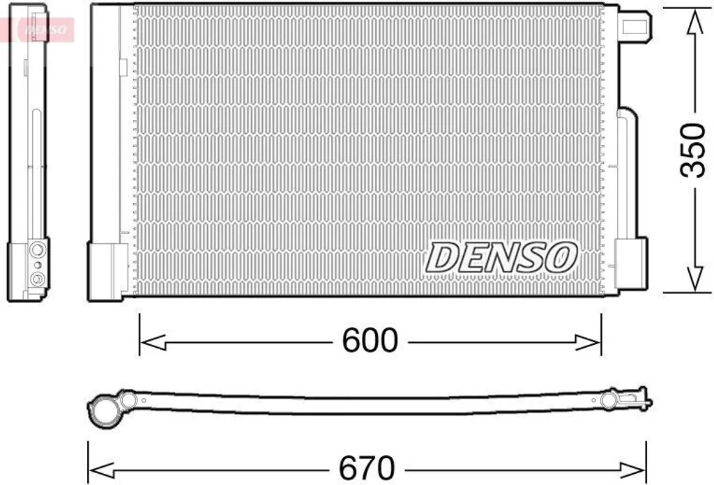 Condensateur de clim DENSO DCN01004 OE 52039557 pour Opel Adam et Corsa D