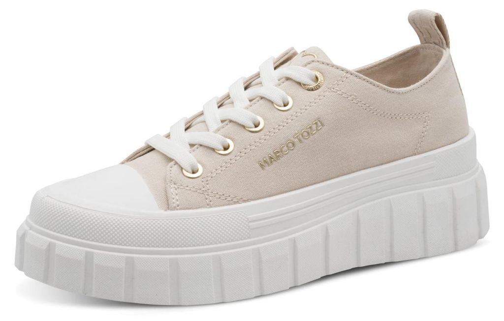 Marco Tozzi Plateau Sneaker Damen 32313834343236 Beige 38 EU