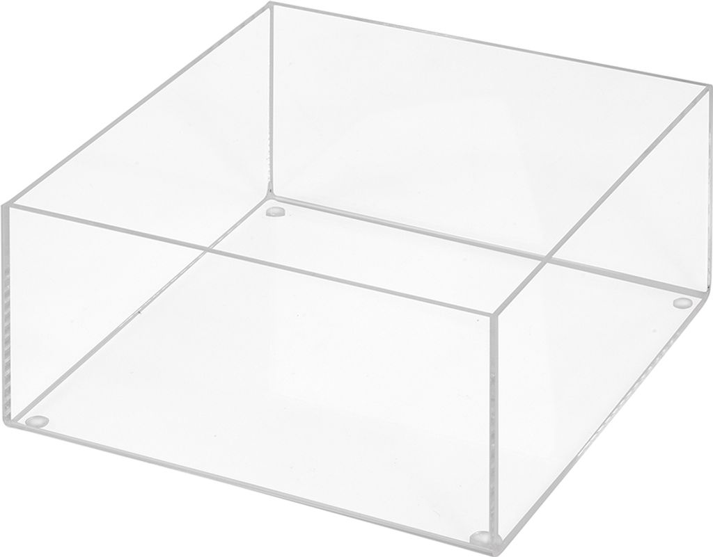 Aufbewahrungsbox aus Acrylglas 200x200mm, 100mm Hoch,  Produktbild 
