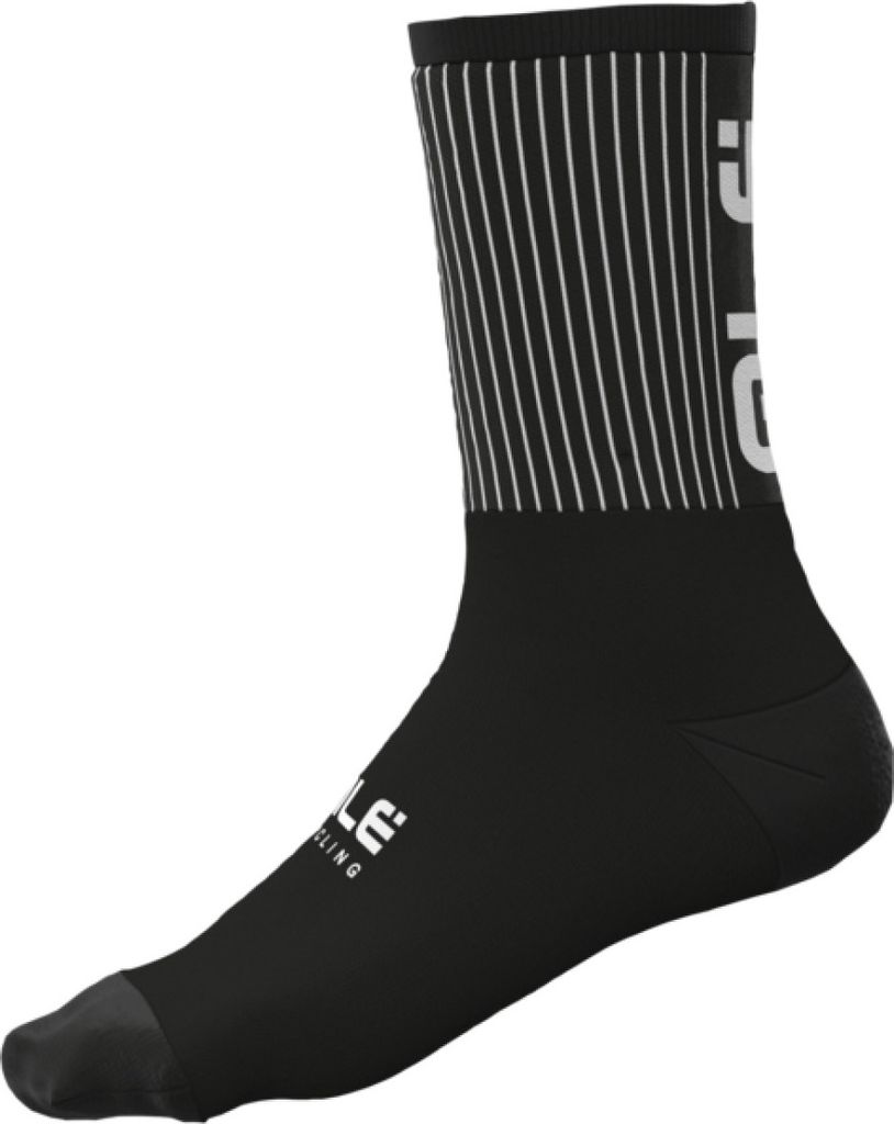 ALÉ Klassische Fahrradsocken - ACCESSORI FENCE - Schwarz/Weiß 44-47