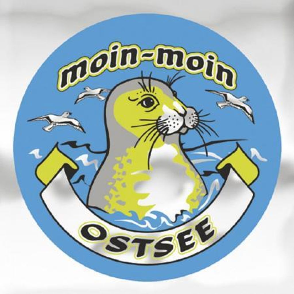 PVC-Aufkleber - moin-moin - Ostsee - Gr. ca. 7,5 cm - 301491