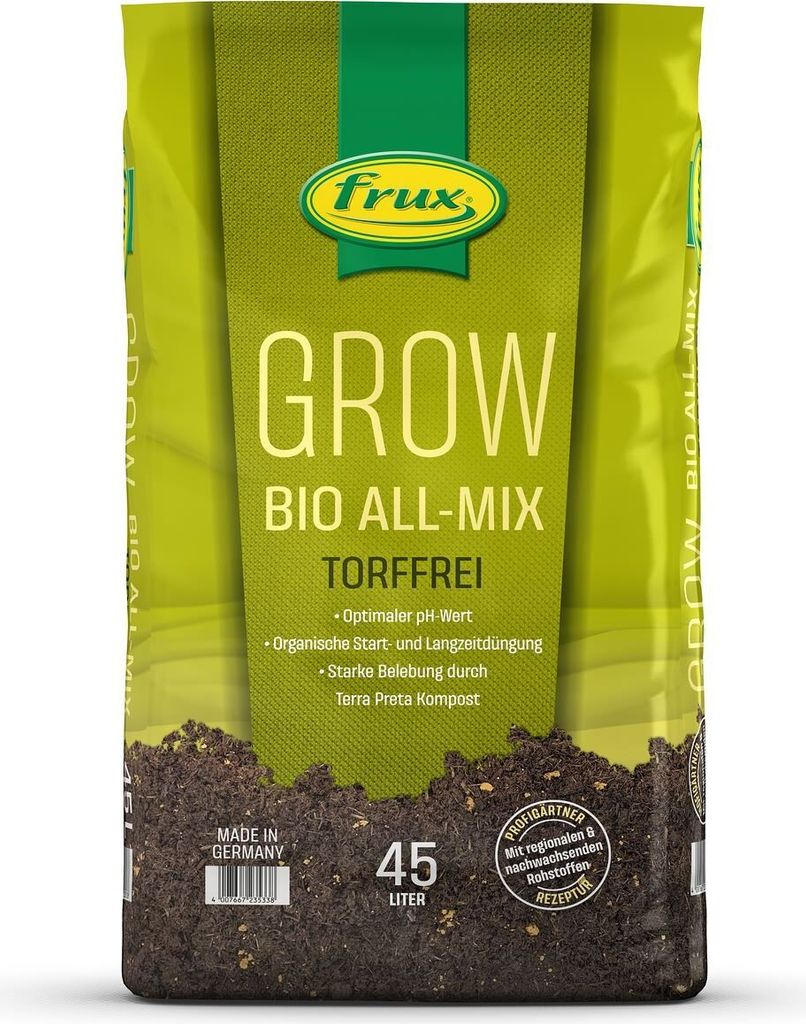 frux® GROW  ALL-MIX Substrat torffrei 45 Liter Produktbild 