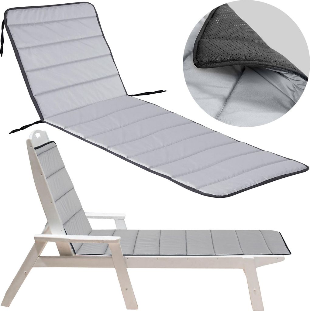 Bankauflage Sitzkissen für Gartenbank 190x60 cm Polster Auflage Outdoor Bankpolster Grau Wasserdicht Auflage für Sitzbank, Hollywoodschaukel