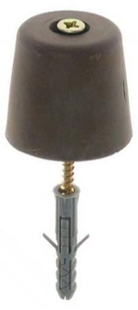 Gumowy Türstopper braun 60 mm hoch großer Bodentürpuffer