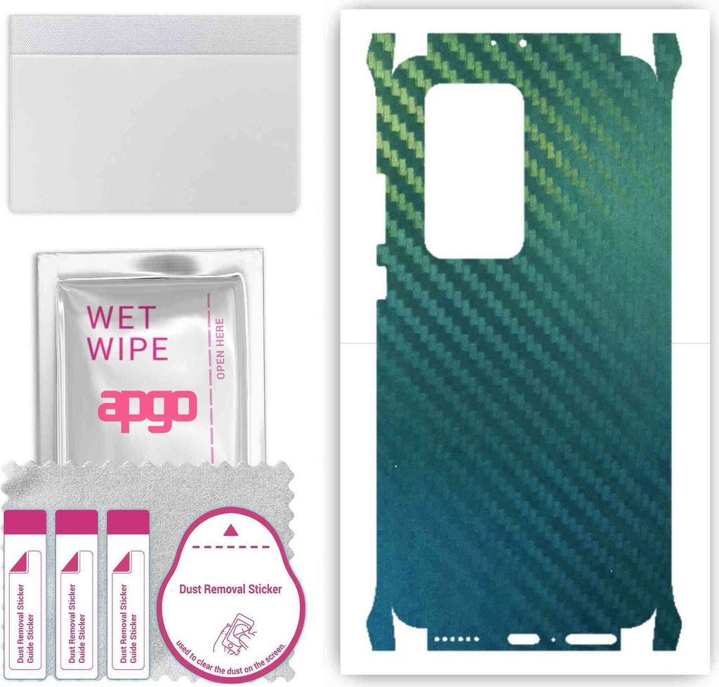 apgo Rückseite + Seiten Schutzfolie, Skin, kompatibel mit Huawei P40 Pro Plus, Hinten Displayschutzfolie aus Vinylfolie, kratzfest, einfache Monta...