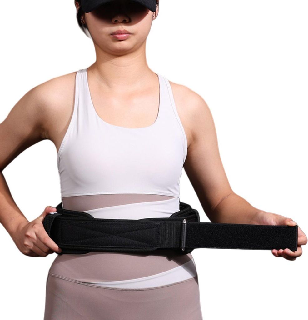 INF Nylon Gewichthebergürtel - Split Design für verbesserten Halt und Druckentlastung Schwarz M