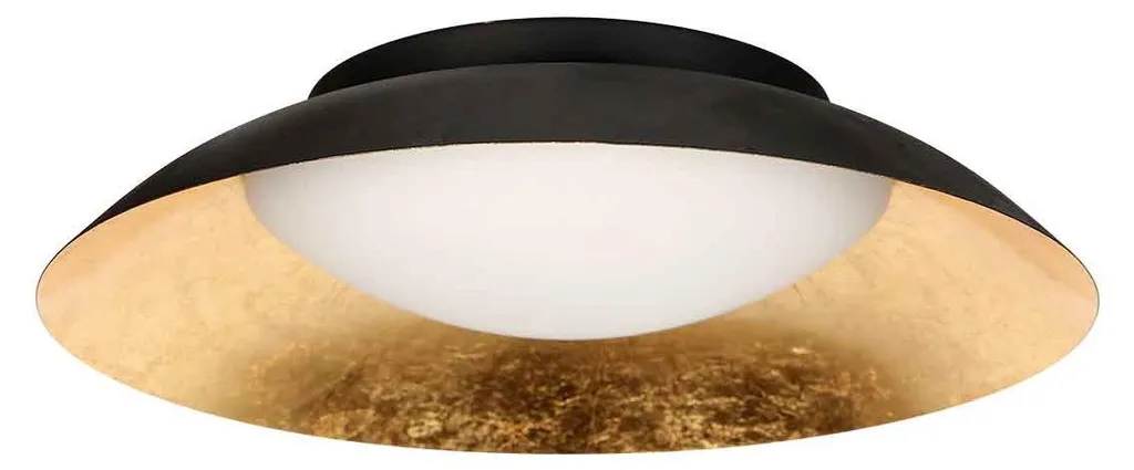 Plafonnier LED Noir 40cm : Éclairage Puissant pour Pièces à Plafond Bas
