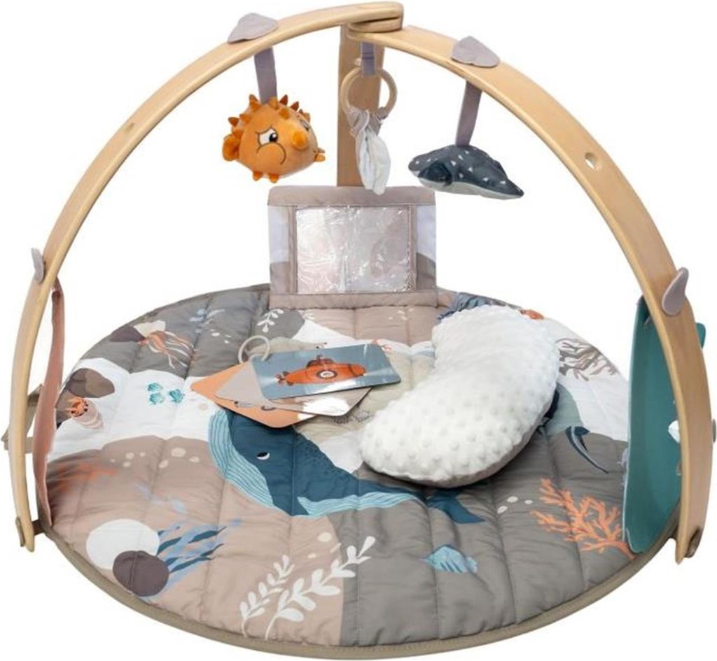 Coperta da gioco Bo Jungle con trapezio in legno Ocean Immagine del prodotto 