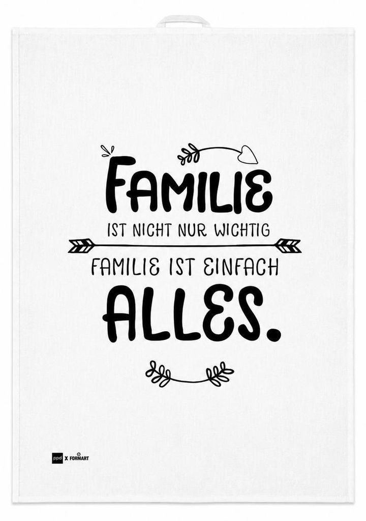 PPD Familie kitchen towel, Küchenhandtuch, Geschirrtuch, Handtuch, Leinen / Baumwolle, 70 x 50 cm, 185501600