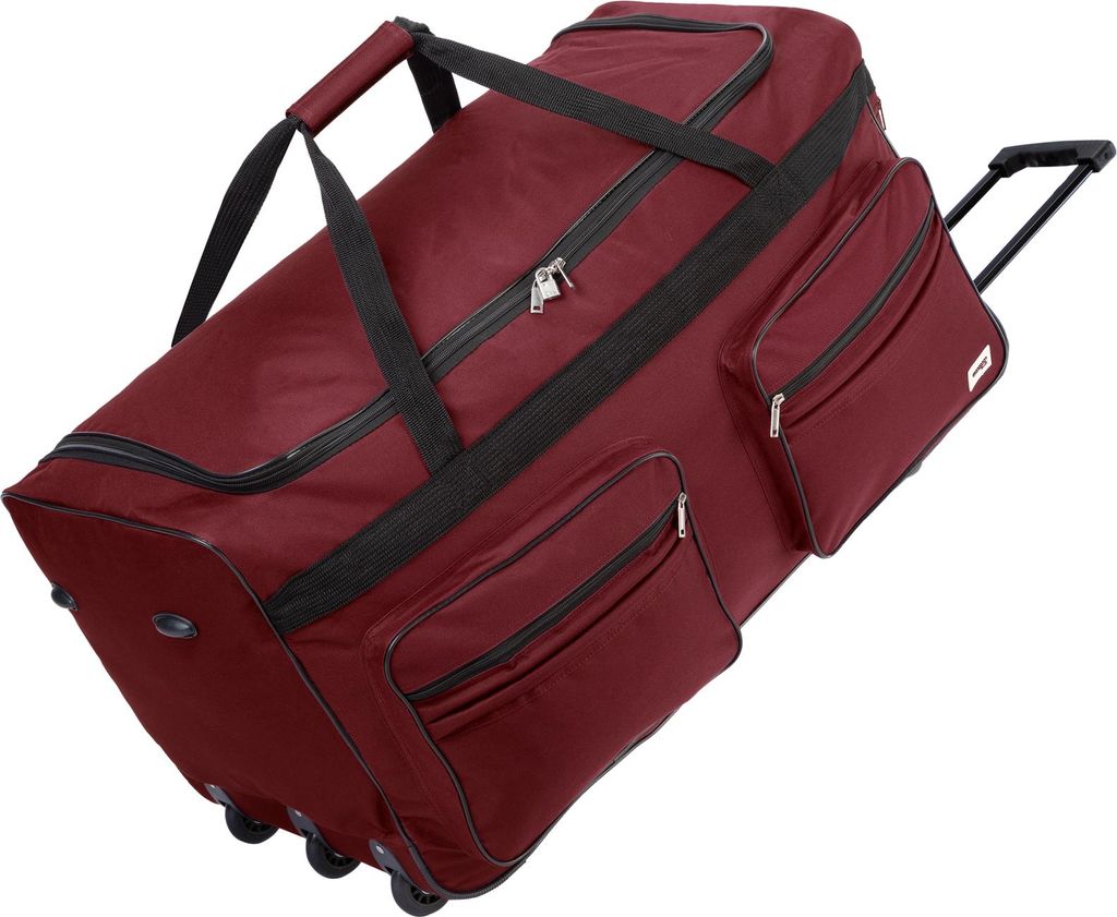 Monzana® Sac De Voyage à roulettes Rouge - Valise XXL 160L Image du produit 