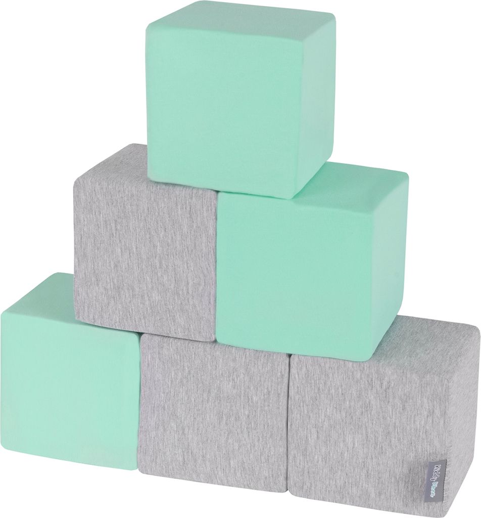 KiddyMoon Schaumstoff Würfel Für Baby Weiche Blöcke 6 Produktbild 