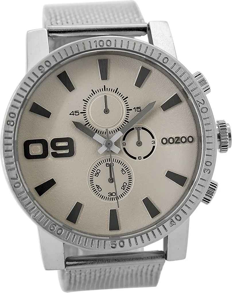Montre Oozoo homme argent mat : finies les rayures sur le métal