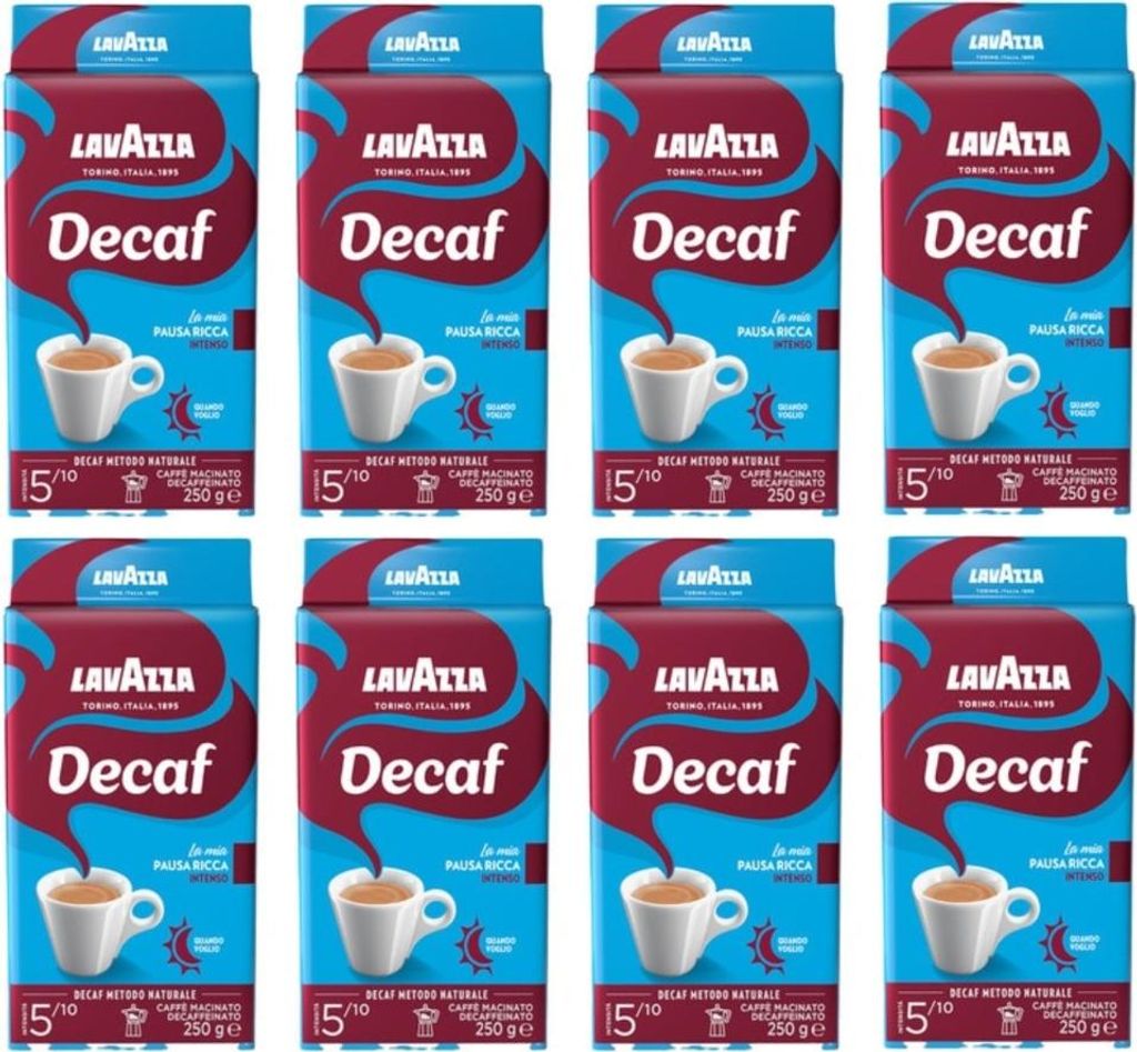 Gemahlener Kaffee DEK Intenso 8x250g - Lavazza