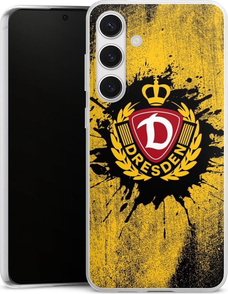 DeinDesign Slim Hülle für Samsung Galaxy S24+ Silikon Case Ultra Dünn Handyhülle Fußball Offizielles Lizenzprodukt SG Dynamo Dresden