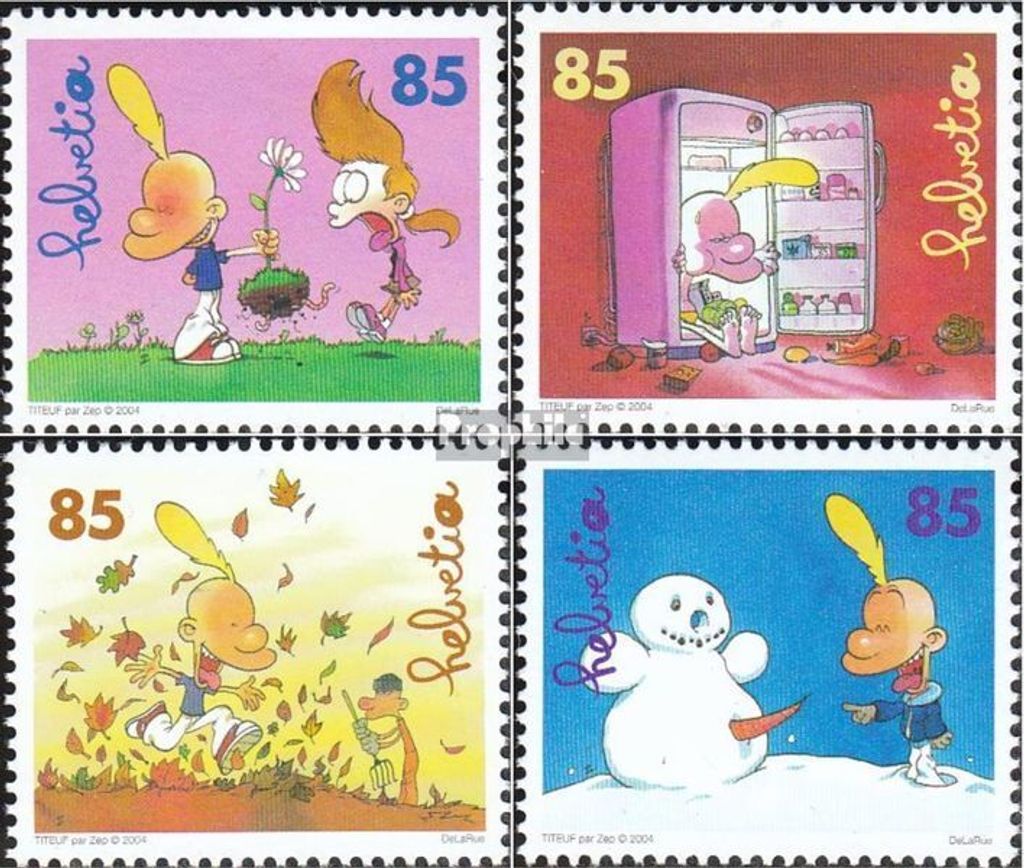 Briefmarken Schweiz 2004 Mi 1869-1872 (kompl.Ausg.) Produktbild 