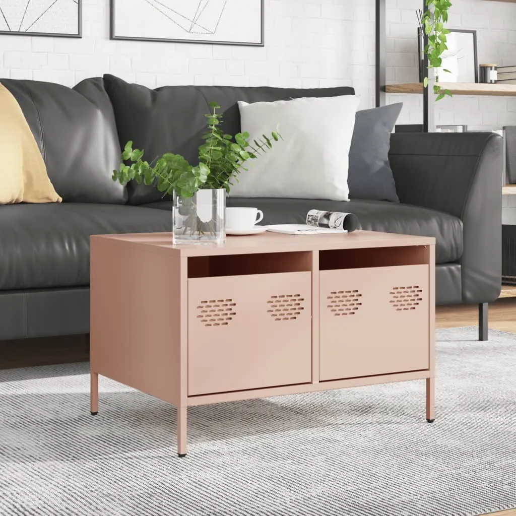 Mobile TV Maison Exclusive Rosa 68cm | Acciaio Industriale Moderno - 4