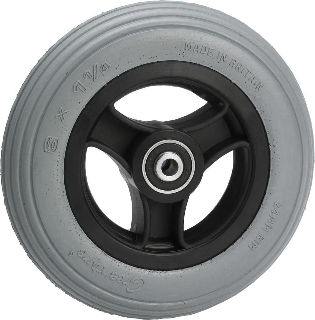 Pannensicheres Rad Speichenfelge Kugellager Rillenprofil 150x30 mm Nabe 8x36 mm 75 kg