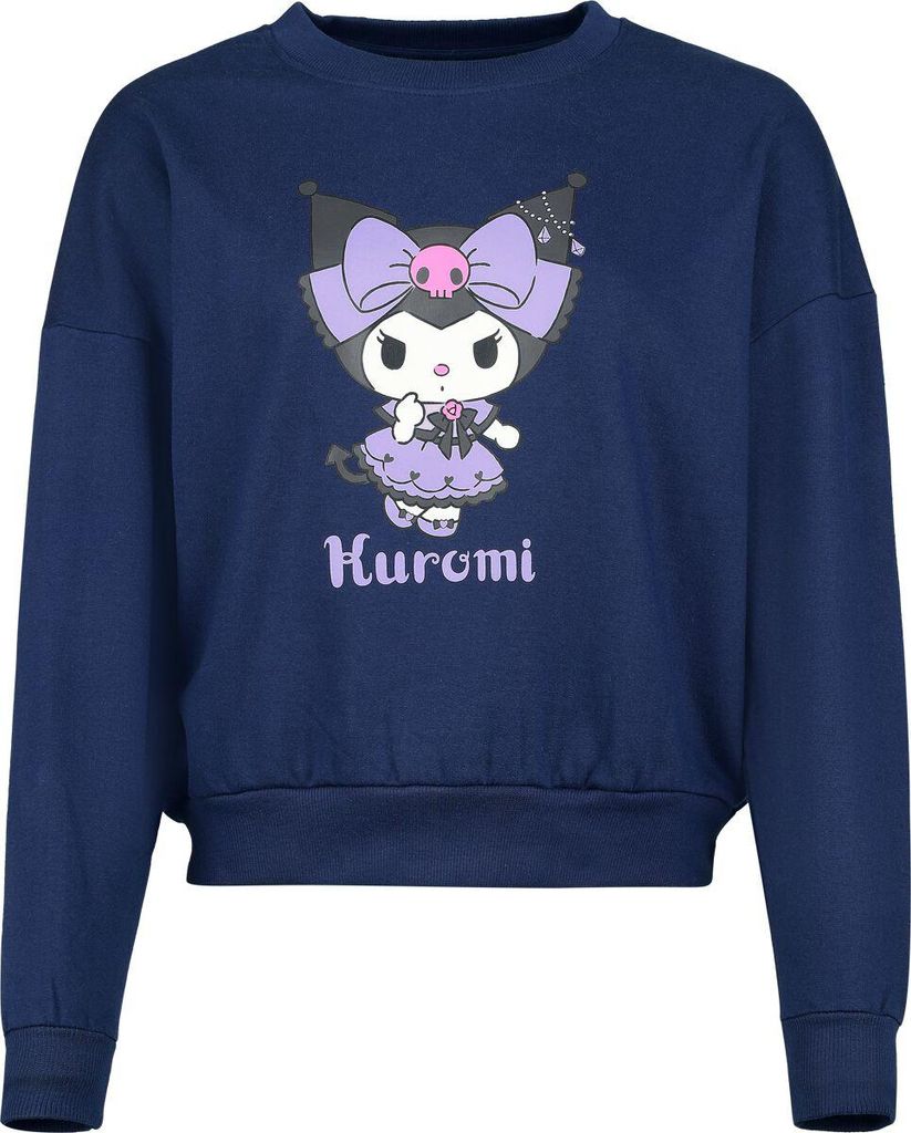 Hello Kitty Sweatshirt Damen Hello Kitty and Friends - Kuromi blau XL