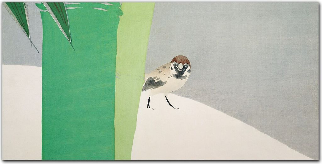 Coloray - Bild aus Glas - Glasbilder - 100 x 50 cm - Küche Wanddekoration Dekoration Wohnzimmer Gehärtetes Glas Glasblock mit Bild - Tier Vogel S...