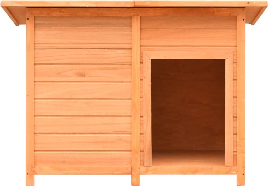 vidaXL Hundehütte Kiefernholz & Tannenholz 120x77x86 cm Produktbild 
