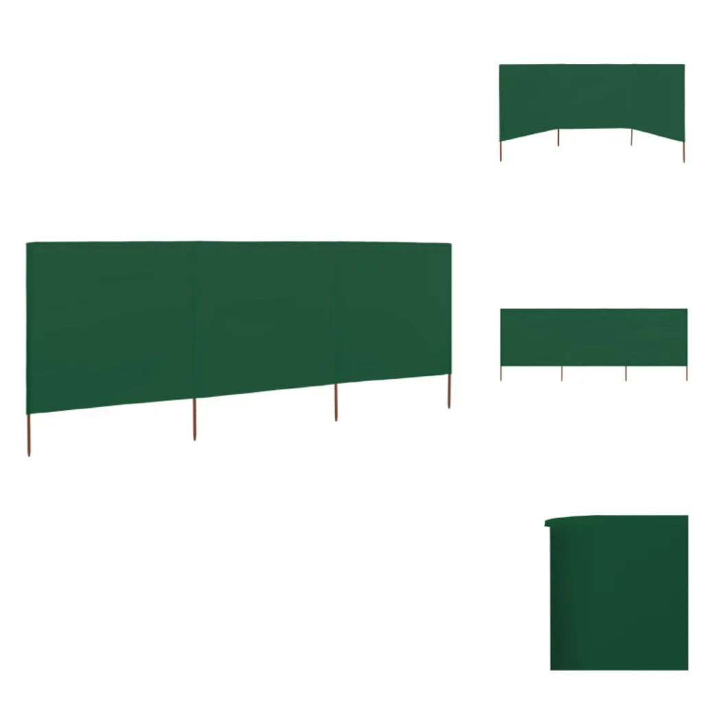 Paravent Brise-vent Extérieur 400x120 cm Vert : Stop au Vent et aux Regards