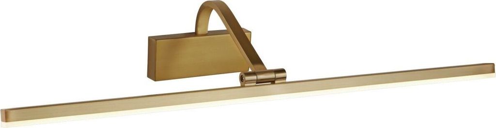 Bilderleuchte Metall LED verstellbar 70 cm breit in Messing matt warmweiß 3000 K 963 lm Jugendstil