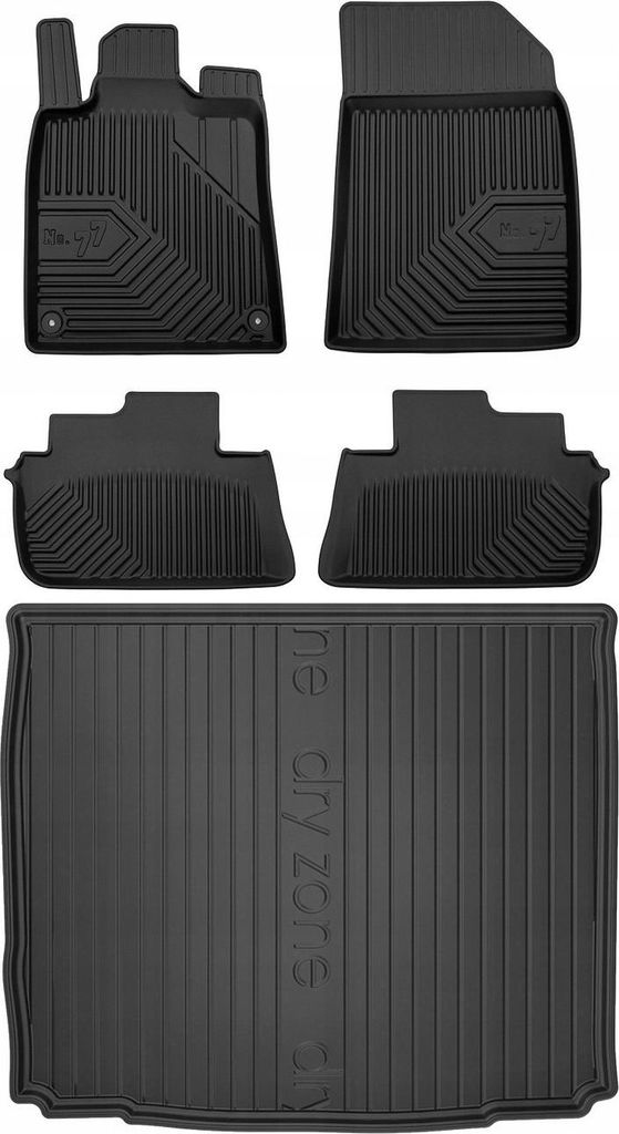 SET 77 Fußmatten und Fußmatten Peugeot 407 Limousine 2004-2011