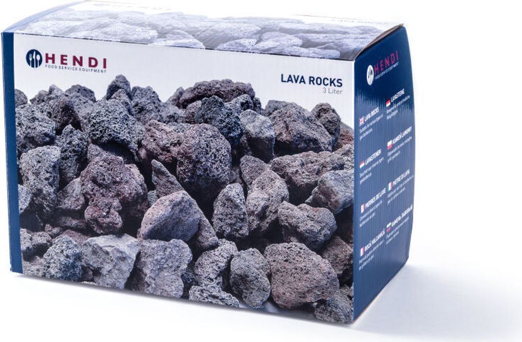 HENDI Lavasteine fein Karton 3 Kg Produktbild 