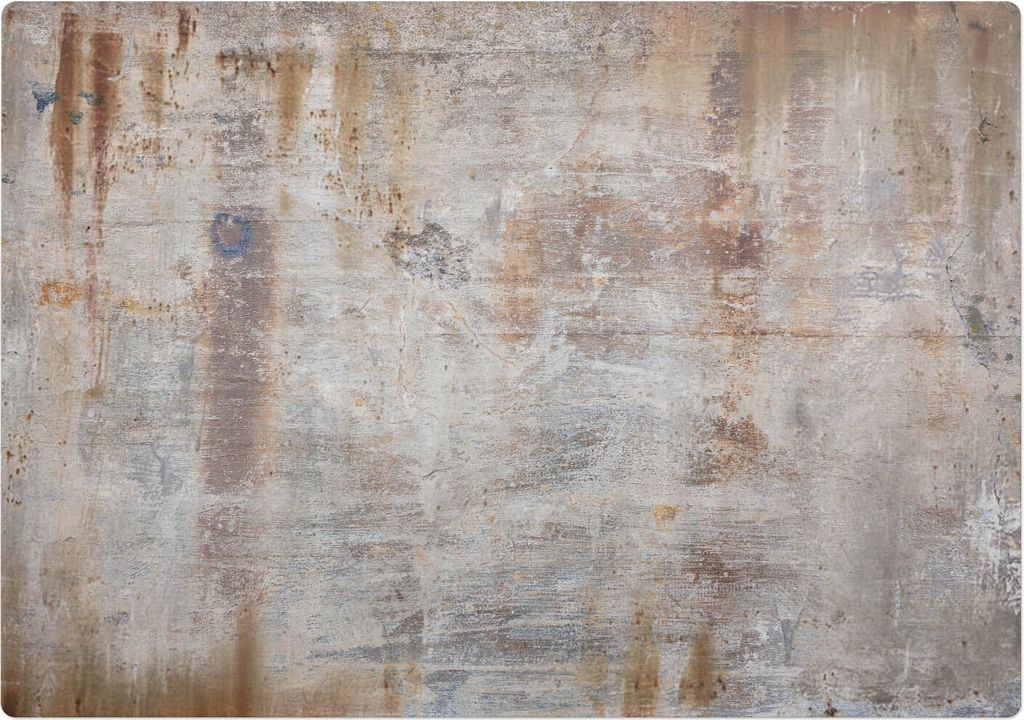 Rostige Textur – Bodenschutzmatte – Stuhlunterlage 100x100 cm – Rutschfest – Hartbodenmatte