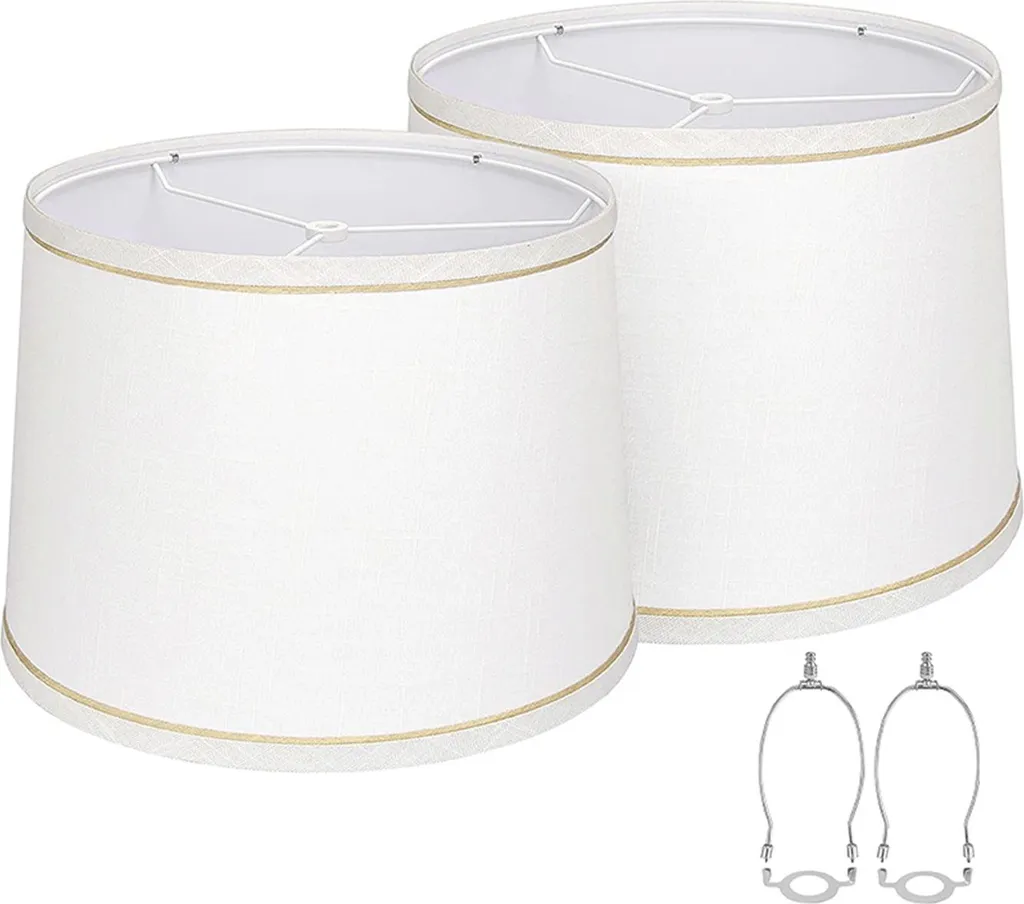 Abat-jour en Tissu pour Lampe de Table et Lampadaire E26 UNO - Lot de 2