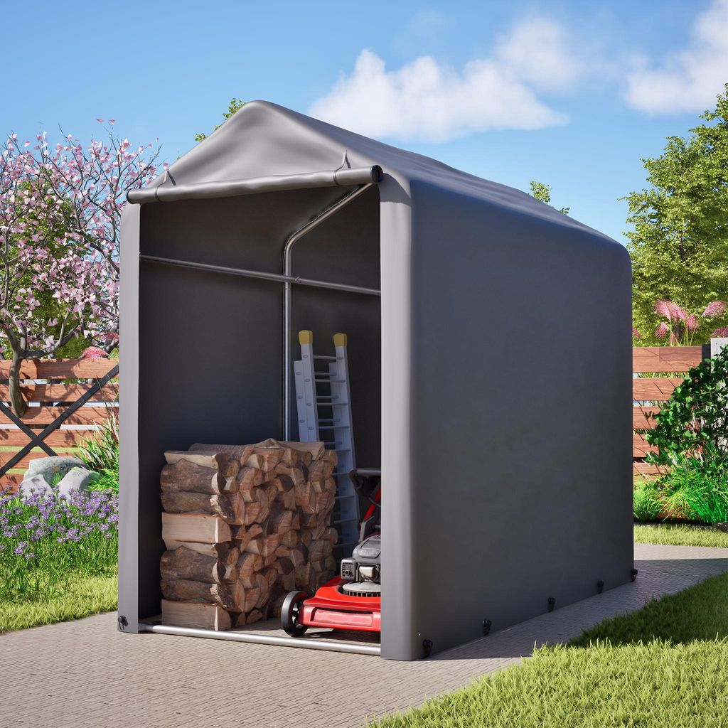 Gerätehaus Garagenzelt Carport Folienzelt Gartenschuppen Produktbild 