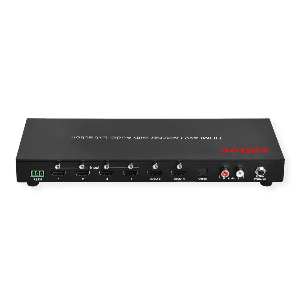 Switch HDMI 4x2 Matrix 4K avec Télécommande pour Installation Vidéo - 6