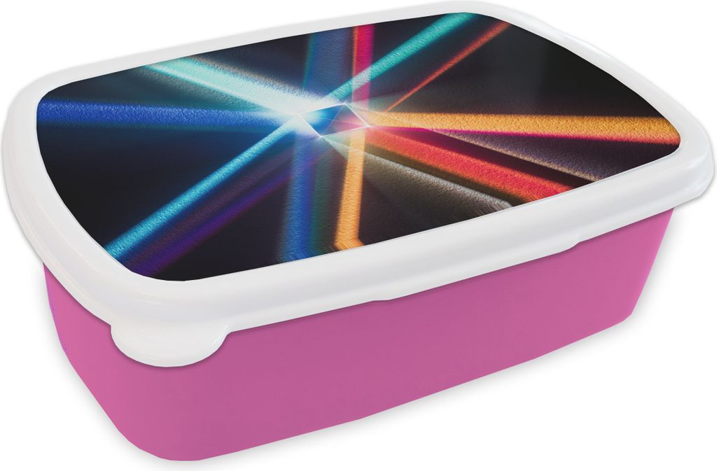 KitchenYeah Lunchbox Brotzeit Brotdose 17x11 cm Prisma mit verschiedenen Farben Kinder Brotzeitdose - Lunchpaket - Brotkasten - Sandwich Box