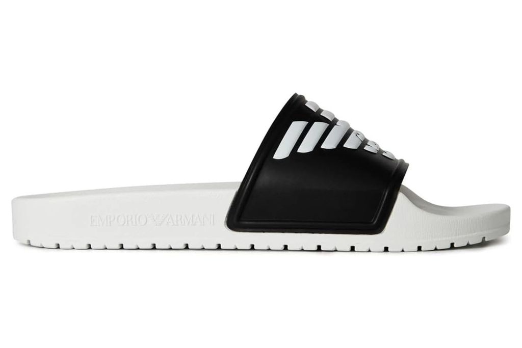 Emporio Armani Beachwear Herren Slip-on Flip-Flops weiß und Produktbild 