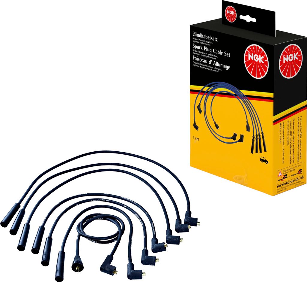 Zündleitungssatz 7 Kabel schwarz NGK Aftermarket-Expertise für u.a. FORD CAPRI