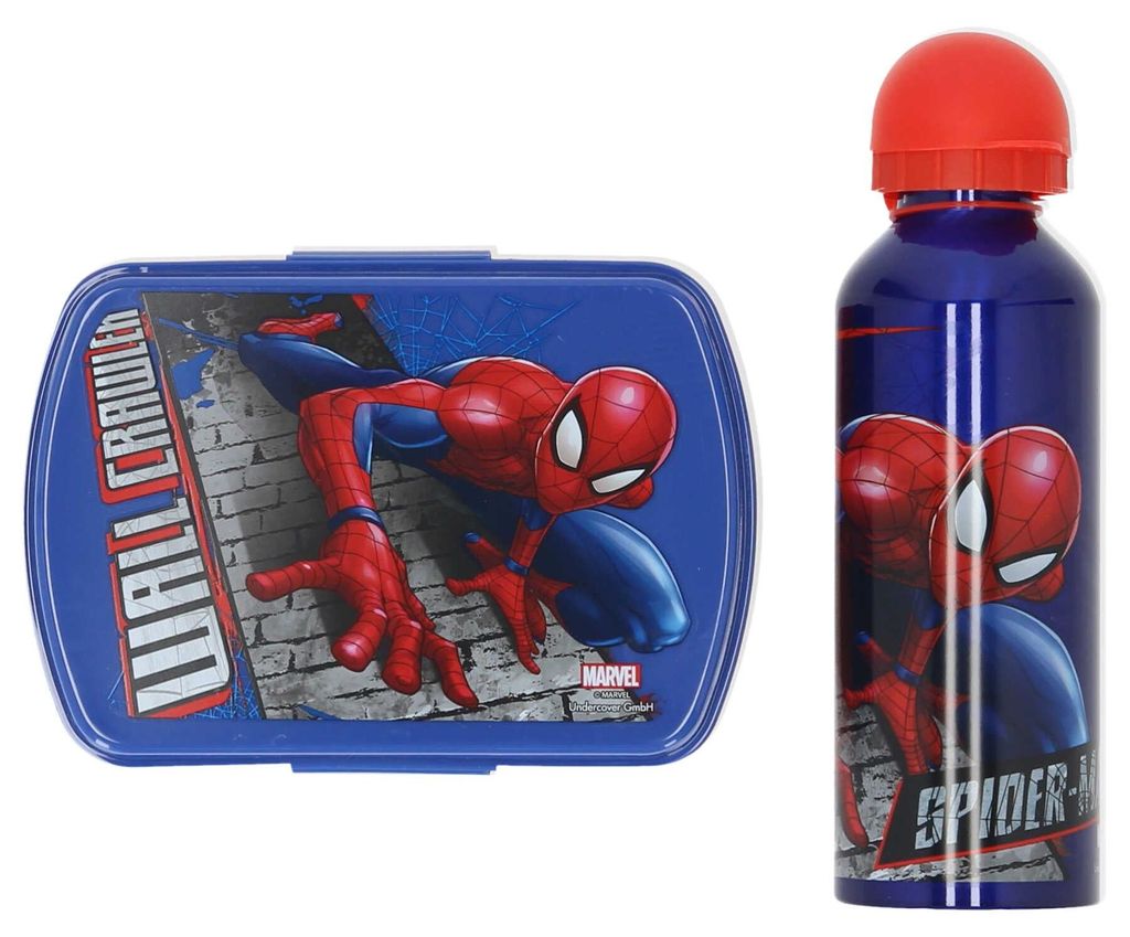 Spiderman Lunchset Kinder – Brotdose & Trinkflasche Marvel Produktbild 