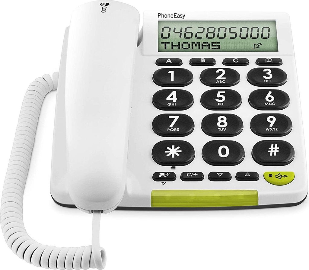 Doro PhoneEasy 312CS - Téléphone DECT simple - Blanc Image du produit 