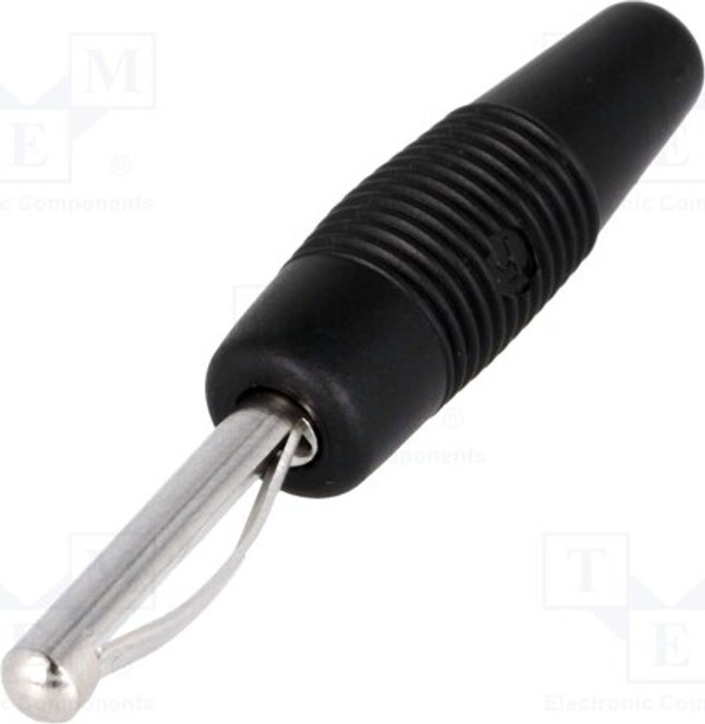 1x Stecker 60VDC schwarz 30A isoliert(nein) 4mm Bananen 3mΩ VON30SW Bananenstecke