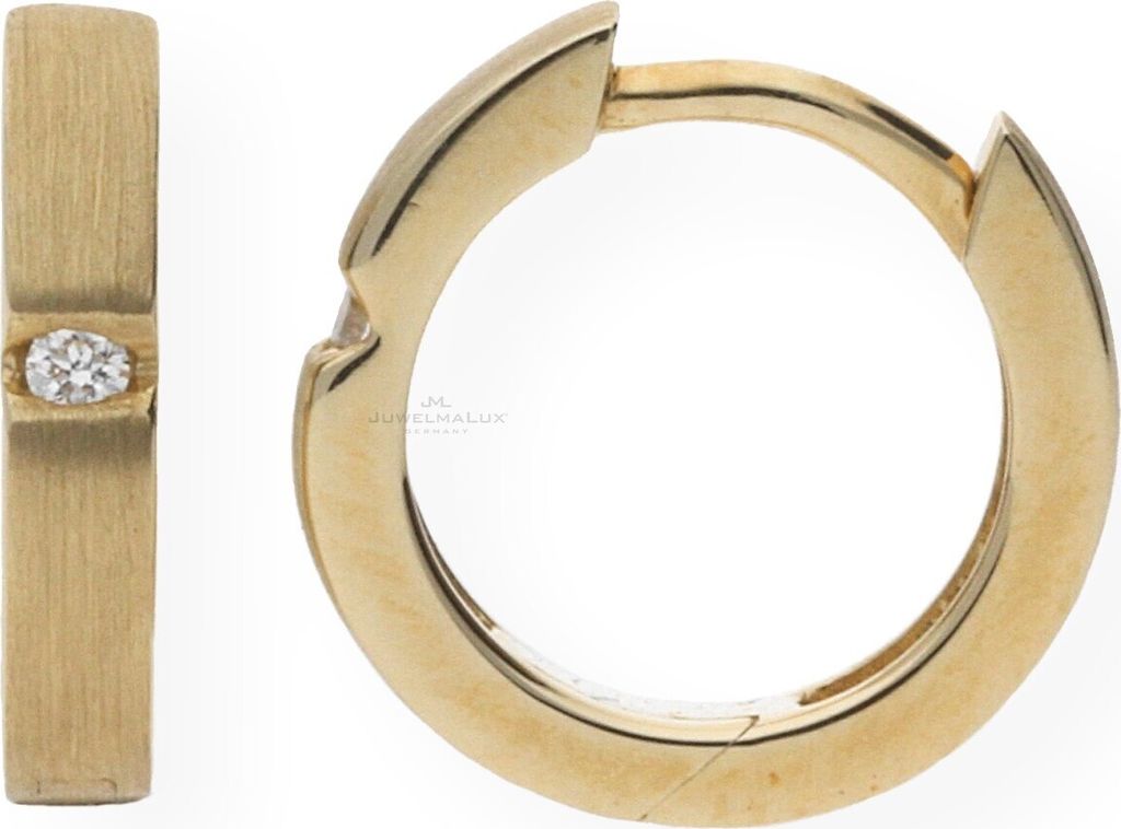 JuwelmaLux Creolen 585 mit Brillant JL10-06-0497 Produktbild 