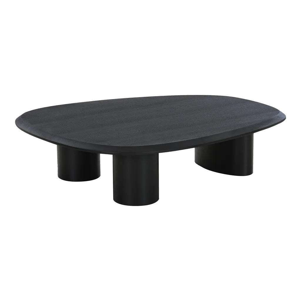 Table basse Tirano noire pour apéritifs entre amis et salon convivial