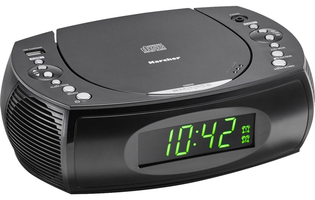 Karcher UR 1308 - Radiowecker mit CD-Player und Radio Produktbild 