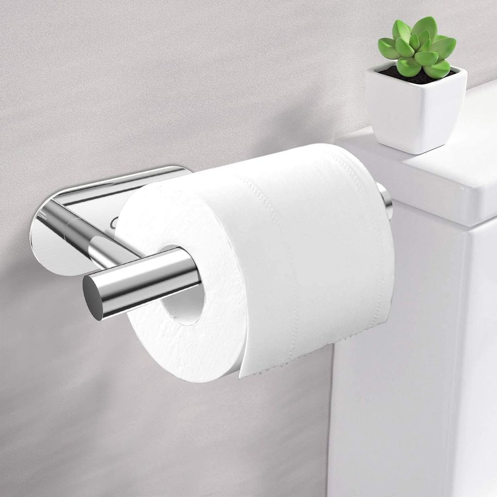 Toilettenpapierhalter Aus Edelstahl – Wandmontiert, Mehrstöckig, 63,5x17,8x15,9 Cm, Bohrfrei