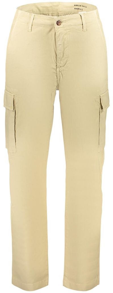 Beige Herrenhose, reguläre Passform, nachhaltig, mit 4 Taschen