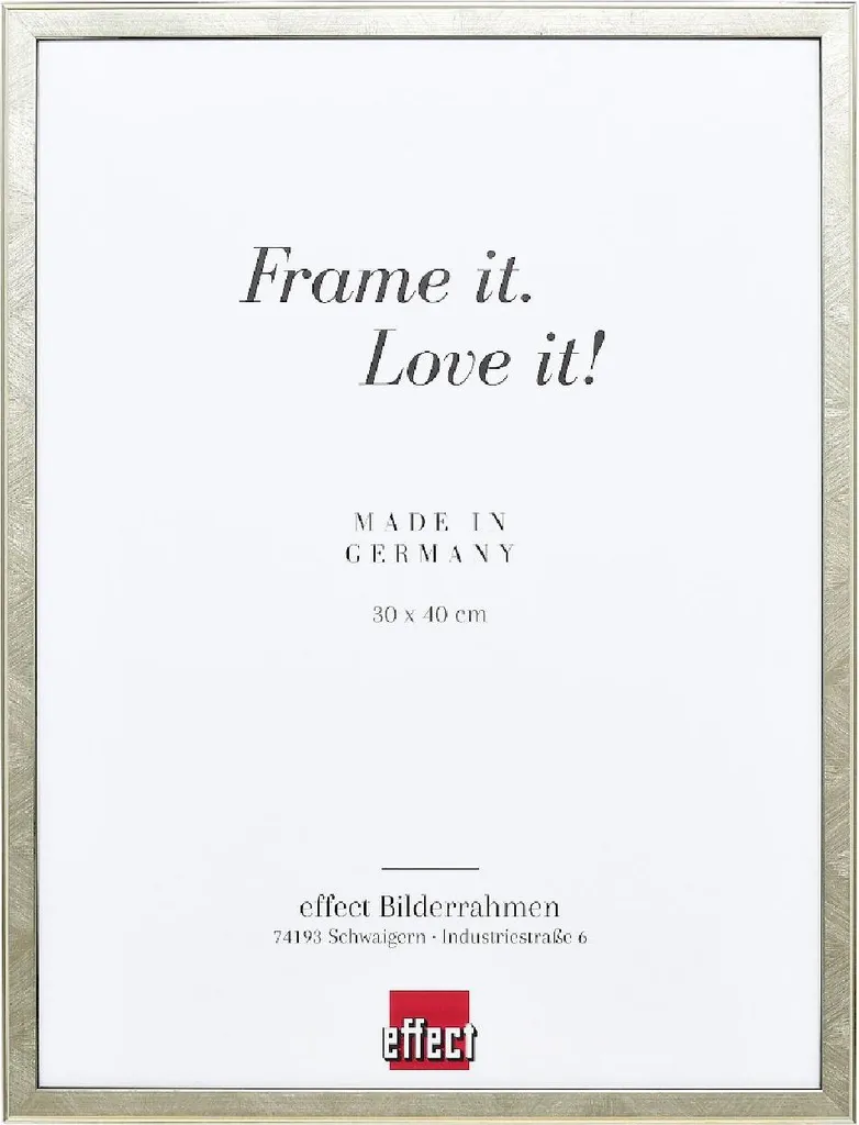 Cornice Argento 18x27 in Legno Massiccio con Vetro Museale Antiriflesso