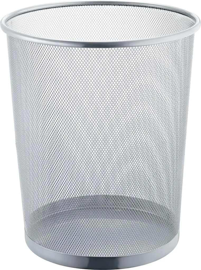 Helit H2518600 Stock Cestini Ufficio 23L Argento - Rete Metallica