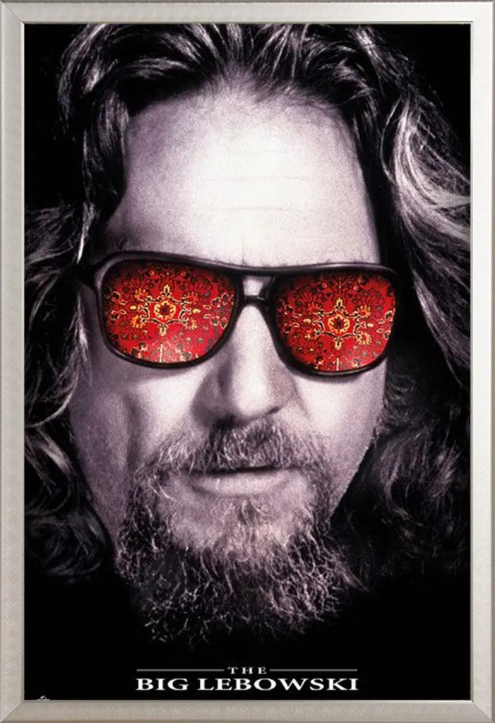 Décoration Cinéma The Big Lebowski : Poster The Dude Cadre Aluminium