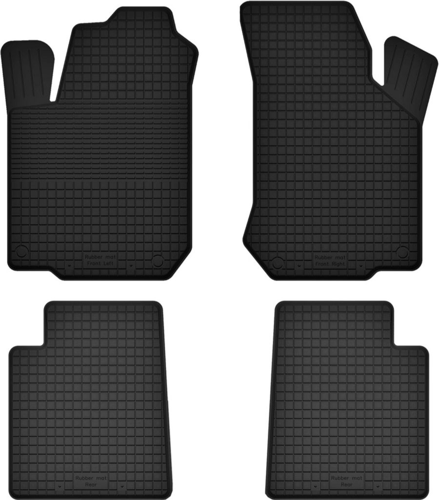 Gummifußmatten 4er Set, universell für: Suzuki Ignis I Schrägheck (2001-2008)