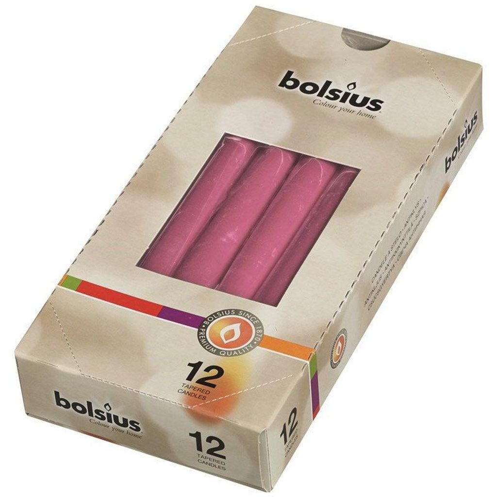Bolsius Gothic Kerze 245 24 12Stk Fuchs
