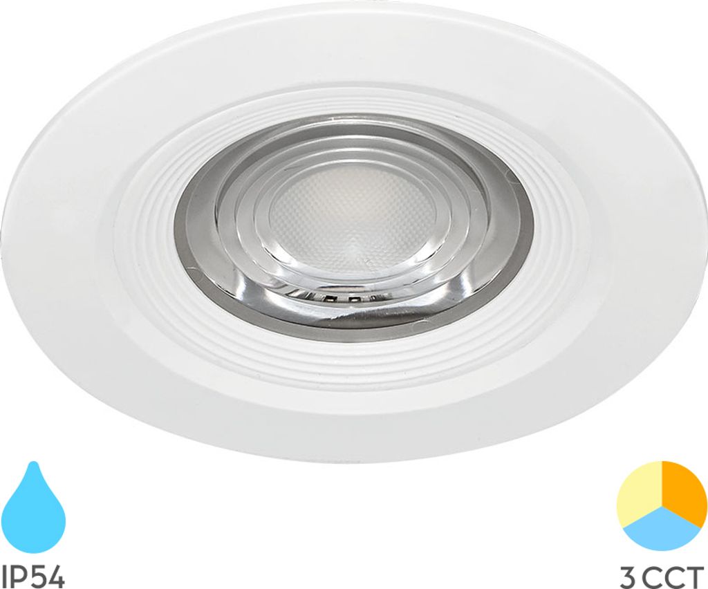 Braytron LED Einbaustrahler IP54 LED Spot 7W 3CCT Bad Produktbild 