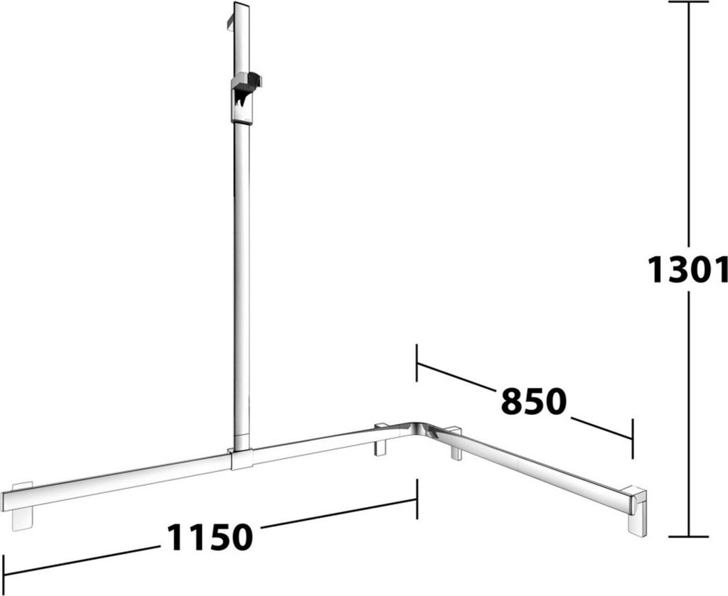 KEUCO 35015010302 Duschhandlauf AXESS 35015,